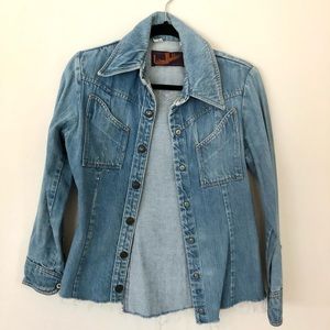 Vintage 1970s Landlubber Denim Shirt Jacket